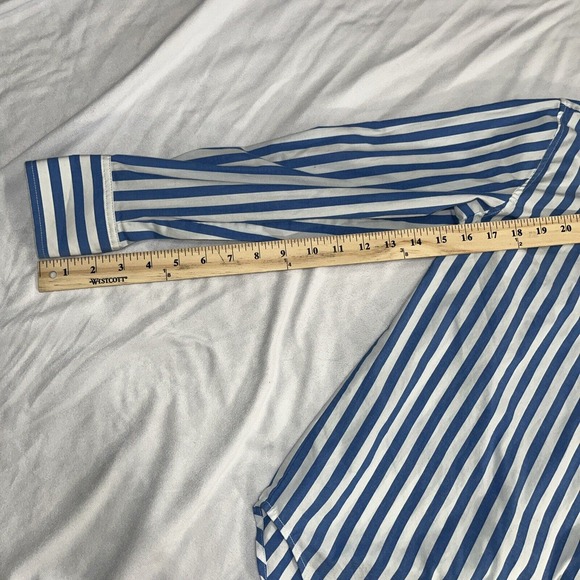 S Small Nautical Bethany Short Stripe Shirt CASA CABANA - Picture 9 of 13
